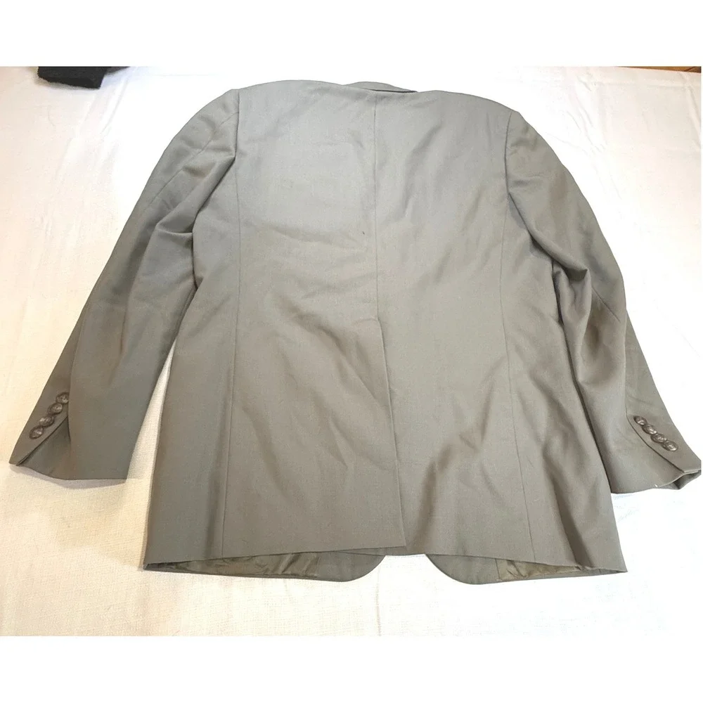 Vintage Polo University Club Ralph Lauren Wool Blazer USA 90s‎ Green Gray